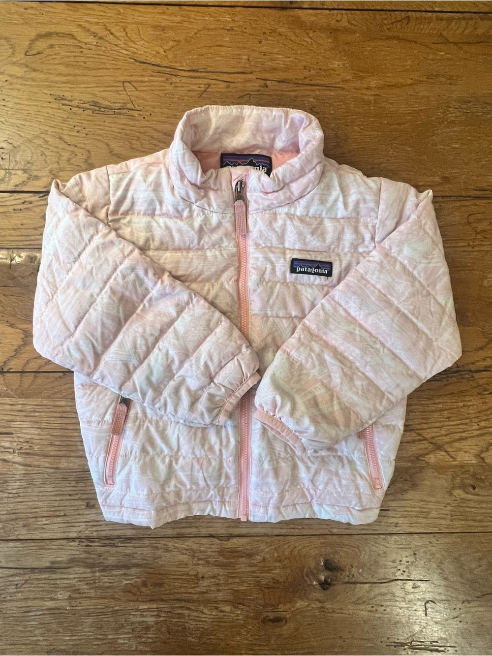 Patagonia Kids Quilted Pale Pink Down Jacket
